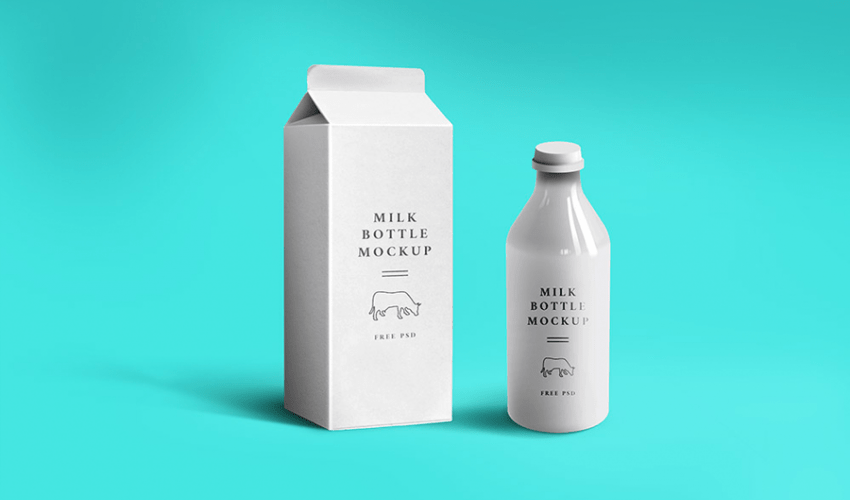 Milk Packaging Mockup
