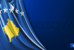 Vektörel Kosova Bayrağı