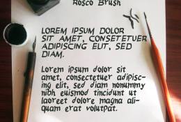 Rosco Brush Font