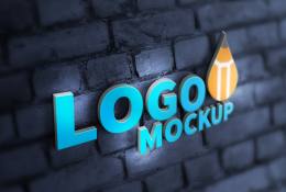 3D logo Mockup