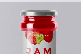 Jam Bottle Mockup
