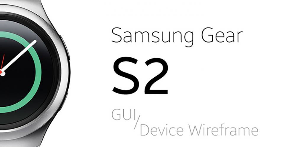Samsung Gear S2 GUI & Device Wireframe