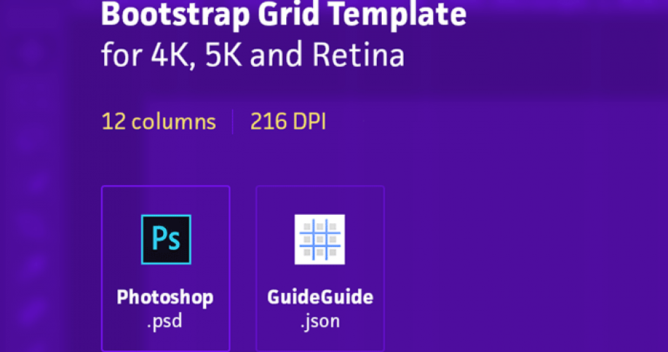 Retina Bootstrap Grid Template
