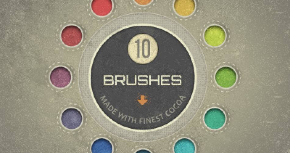 10 Adet Renkli Fırçalar