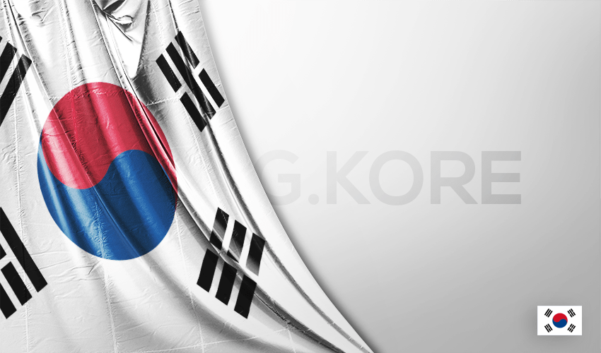 Vektörel Güney Kore Bayrağı