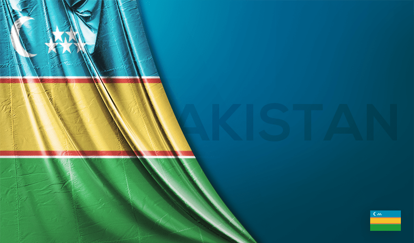Karakalpakistan Vektörel Bayrağı