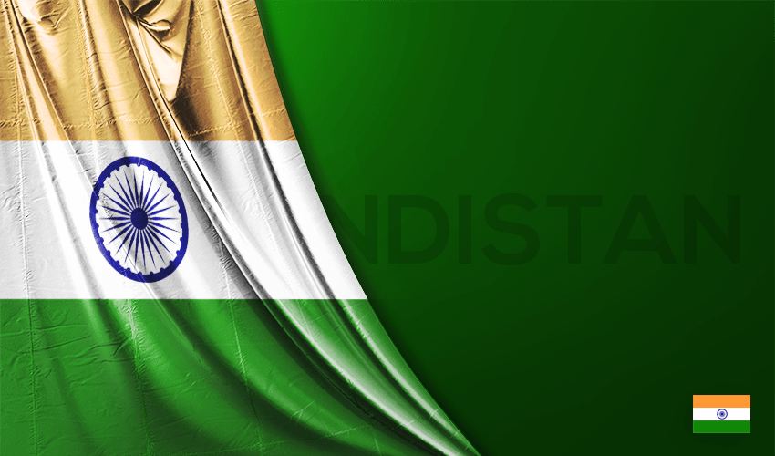 İndia Vektörel Bayrağı