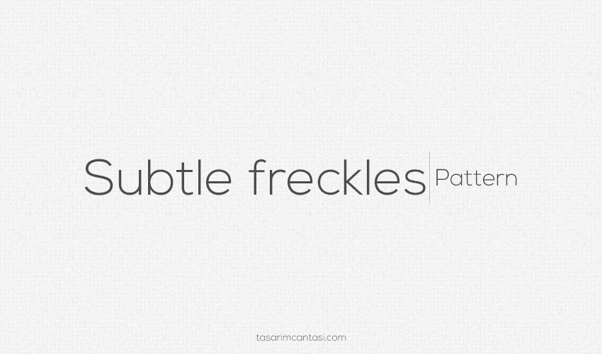 Subtle freckles