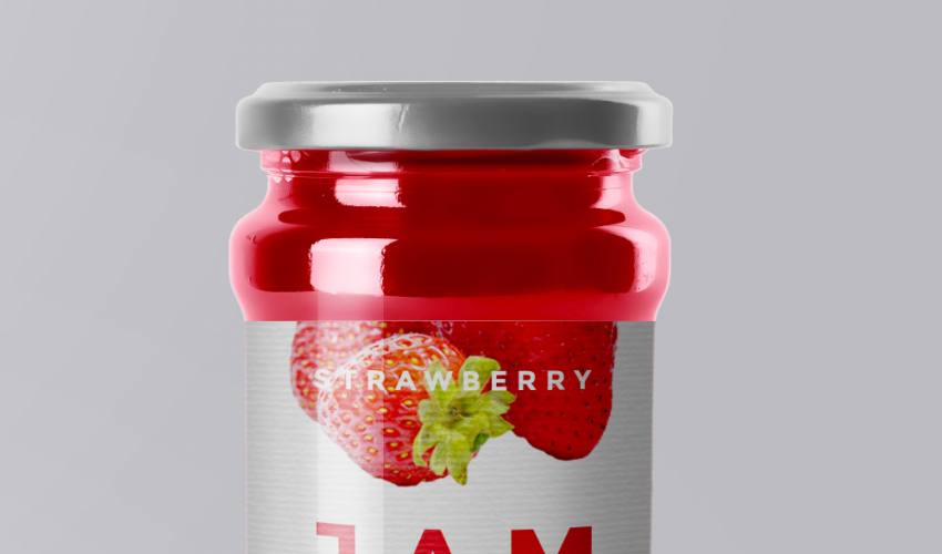 Jam Bottle Mockup