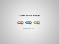 3 Renk Modern Düğmeler